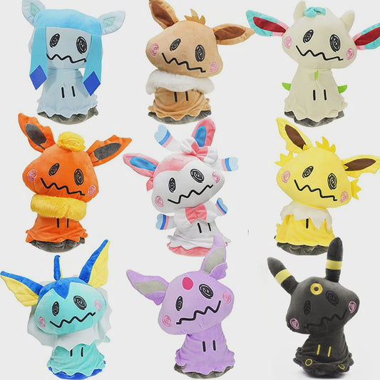 Zachte Pluche Knuffels van Eevee Evoluties & Mimikyu - 20cm