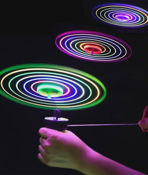 Lichtgevende Vliegende Schijf Speelgoed met LED Verlichting en Trekkoord