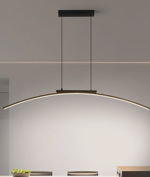 Moderne LED Boog Hanglamp - Stijlvolle Verstelbare Plafondlamp voor Eetkamer & Keuken