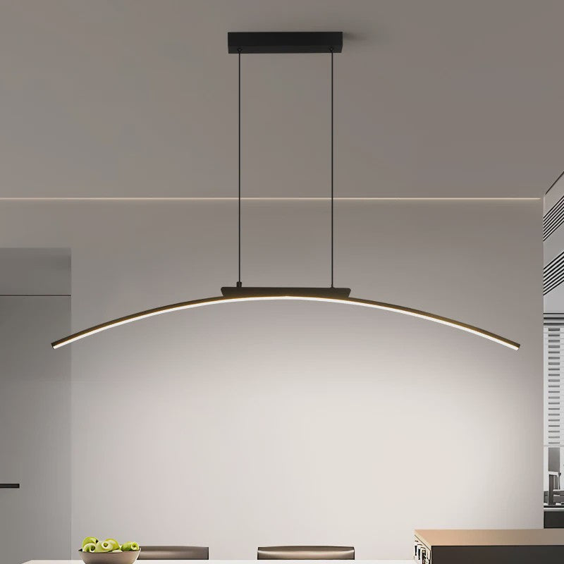 Moderne LED Boog Hanglamp - Stijlvolle Verstelbare Plafondlamp voor Eetkamer & Keuken