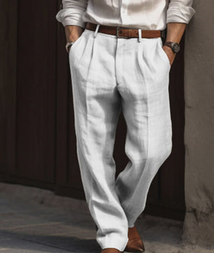 Linnen Heren Broek - Ademend & Lichtgewicht voor Zomer & Casual Chic