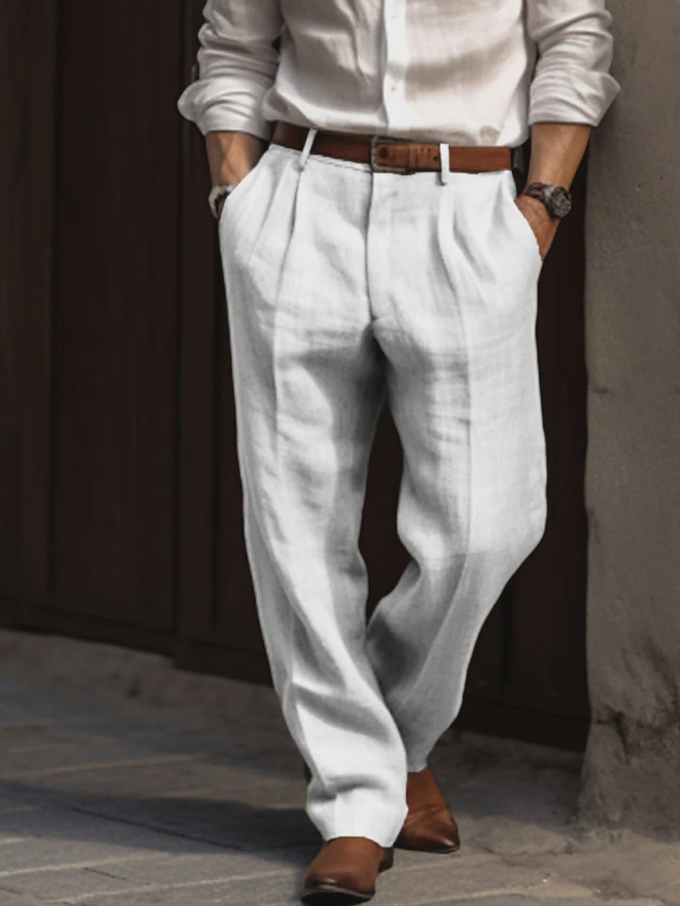 Linnen Heren Broek - Ademend & Lichtgewicht voor Zomer & Casual Chic