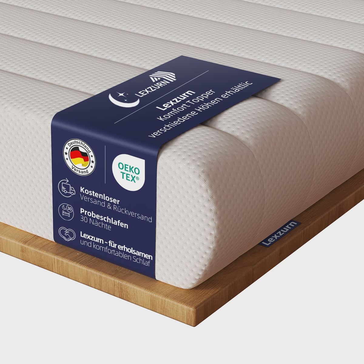 Adormii Topper 90x200 cm - 7-Zone Koudschuim Matrastop met Gel-schuim