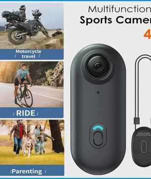 Compacte 4K Actiecamera voor Sport & Outdoor - Helm & Fietsmontage