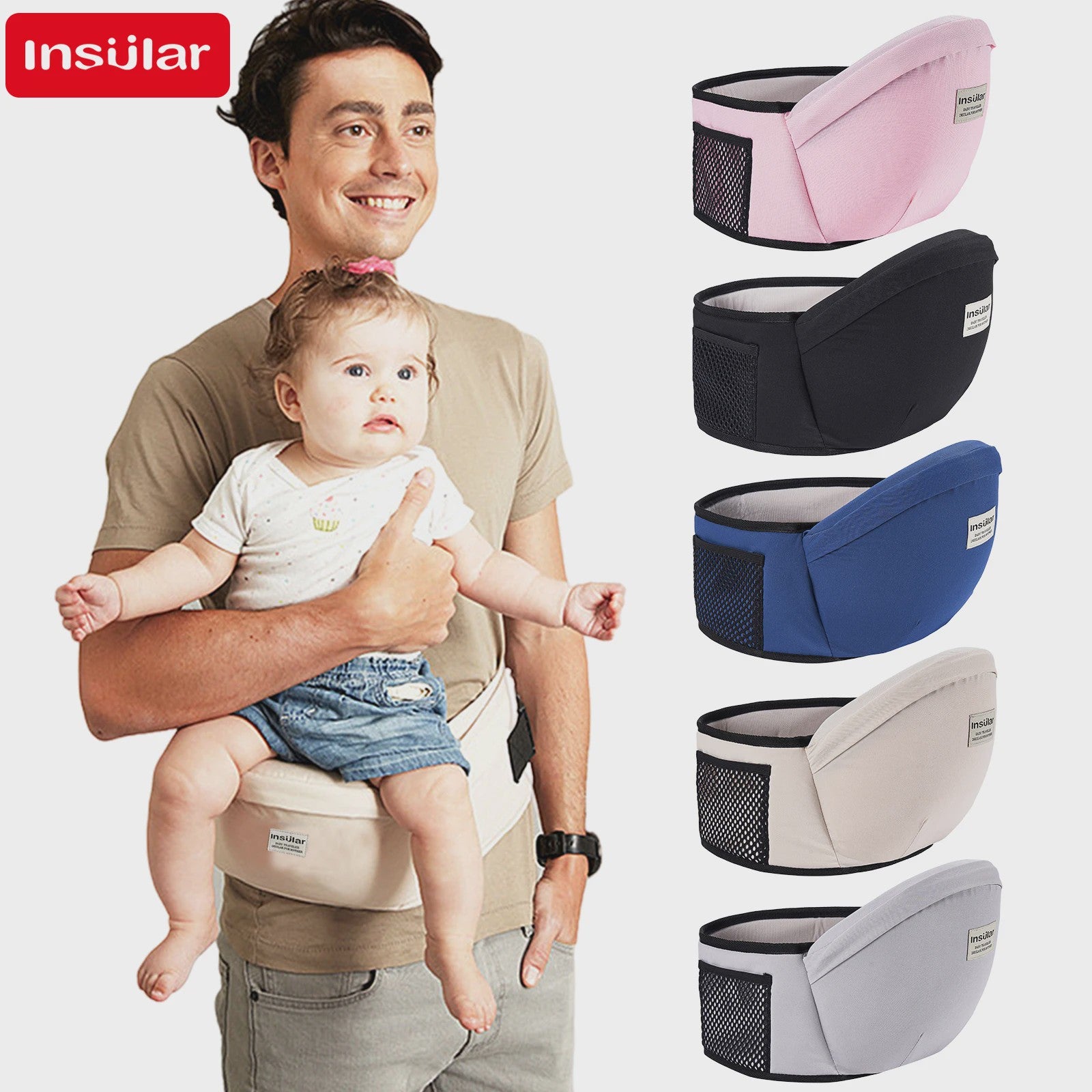 Ergonomische Baby Draagzak Heupstoel - Comfortabel & Veilig voor Ouders en Kind