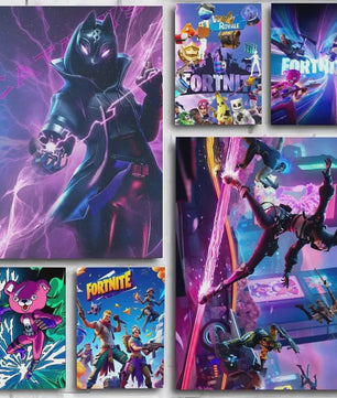 Fortnite Game Poster Canvas Print - Anime Stijl Wanddecoratie