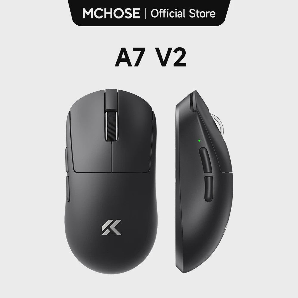 MCHOSE A7 V2 Draadloze Gaming Muis - 8000Hz Polling Rate, PAW3950 Sensor, Lichtgewicht