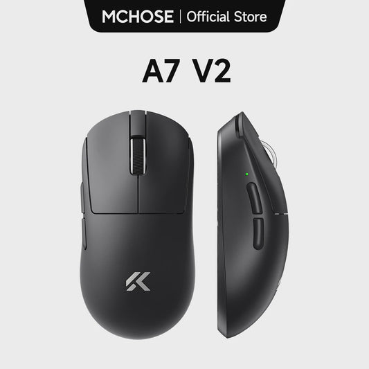MCHOSE A7 V2 Draadloze Gaming Muis - 8000Hz Polling Rate, PAW3950 Sensor, Lichtgewicht