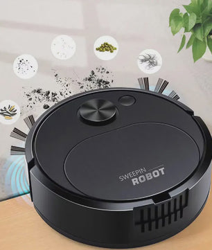 Slimme 3-in-1 Robotstofzuiger met Dweilfunctie - Draadloos, USB & 1500Pa Zuigkracht