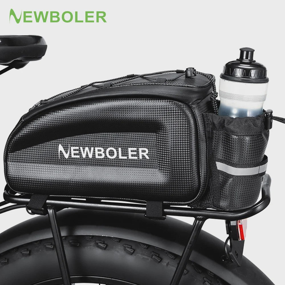 NEWBOLER Fietstas Grote Capaciteit Waterdicht Hard Shell Achterdrager Tas voor MTB & E-Bike