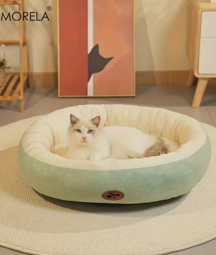 Pluche Ovaal Huisdierbed - Machinewasbaar & Comfortabel voor Hond & Kat