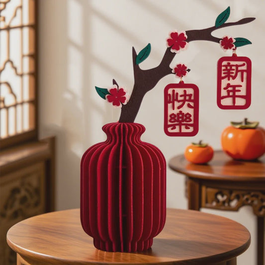 Rode Kalebas Honingraat Decoratie - Chinees Nieuwjaar, Lente Festival & Feestelijke Aankleding