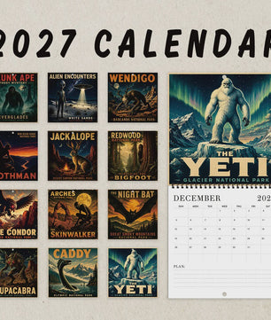 2027 Kalender: Mysterieuze Wezens & Buitenaardse Beschavingen - Jaarplanner