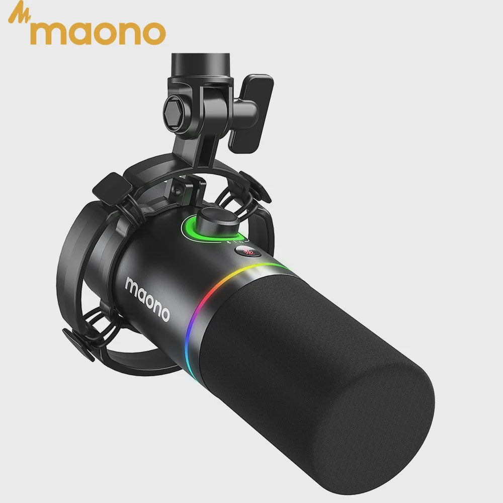 MAONO PD200X Dynamische XLR/USB Microfoon - Gaming, Streaming & Opnames met Mute & Gain Controle
