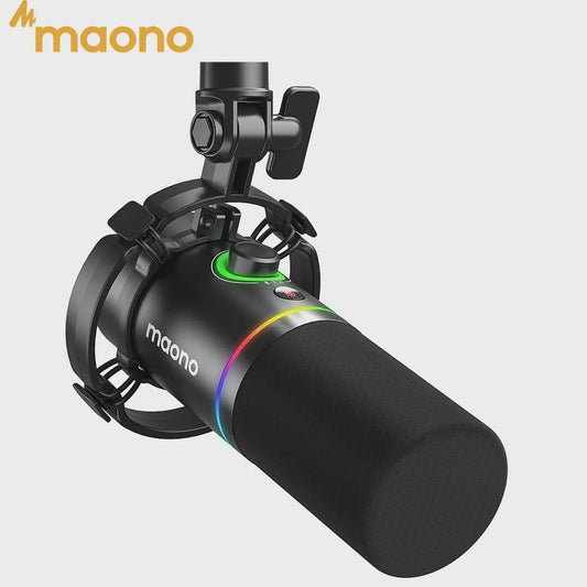 MAONO PD200X Dynamische XLR/USB Microfoon - Gaming, Streaming & Opnames met Mute & Gain Controle