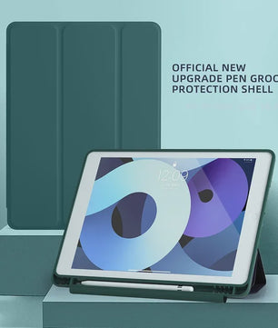 Hoes met Pennensleuf & Stand voor iPad 5 t/m 11e Gen, Air, Pro, Mini - Beschermhoes