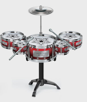 Dynamische Jazz Drumstel voor Kinderen - Leerzaam Percussie Instrument