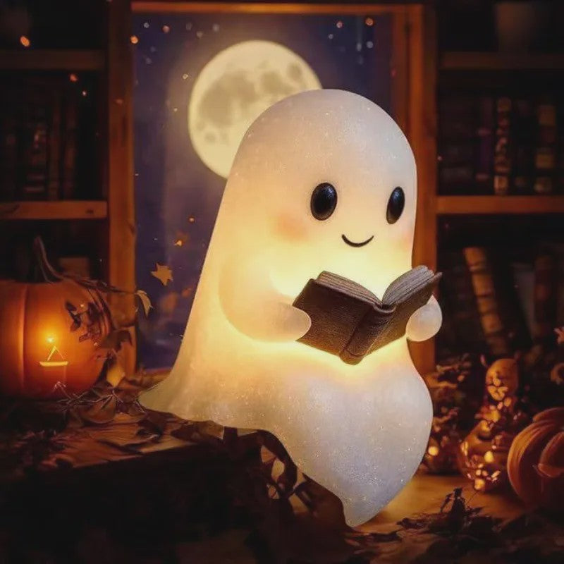 Schattige Halloween Spooklamp - Lezende Geest Decoratie - Batterijverlichting