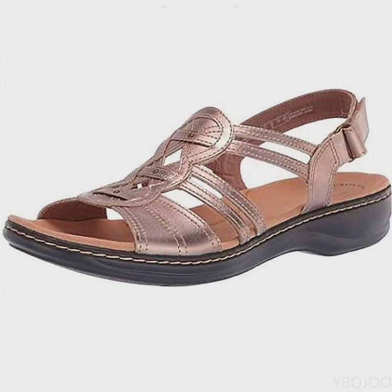 Dames Zomer Sandalen - Comfortabele Floral Slippers met Wedge Hak - Lichtgewicht & Ademend