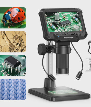 Digitale Microscoop met 4.3" IPS Scherm, 1600x Vergroting, HD Video & Foto
