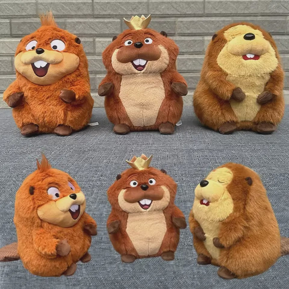 Knuffel Bever King George Mabel Loaf - Zacht & Pluche Speelgoed voor Kinderen