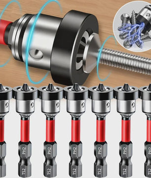 Magnetische Schroefzetter Bits PH2 met Verstelbare Aluminium Kraag voor Gipsplaat & Platen