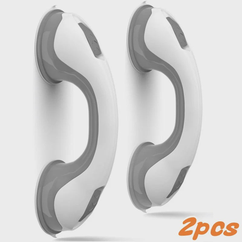 2x Antislip Douchegreep met Zuignap - Veiligheidshandvat voor Badkamer & Toilet