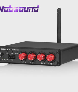 Nobsound HiFi Stereo Bluetooth 5.0 Versterker met USB Muziekspeler - 4 Kanaals Audio Receiver 50W*4