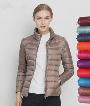 Dames Lichtgewicht Donsjack - Kort, Warm & Stijlvol Lente Jack - 15 Kleuren