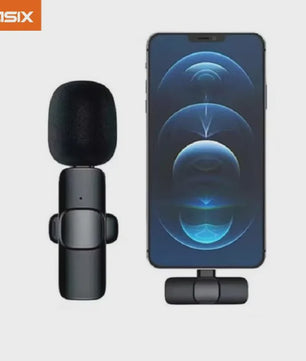 Draadloze Lavalier Microfoon voor iPhone & Android: Mini Mic voor Live Broadcast, Gaming & Video Opnames