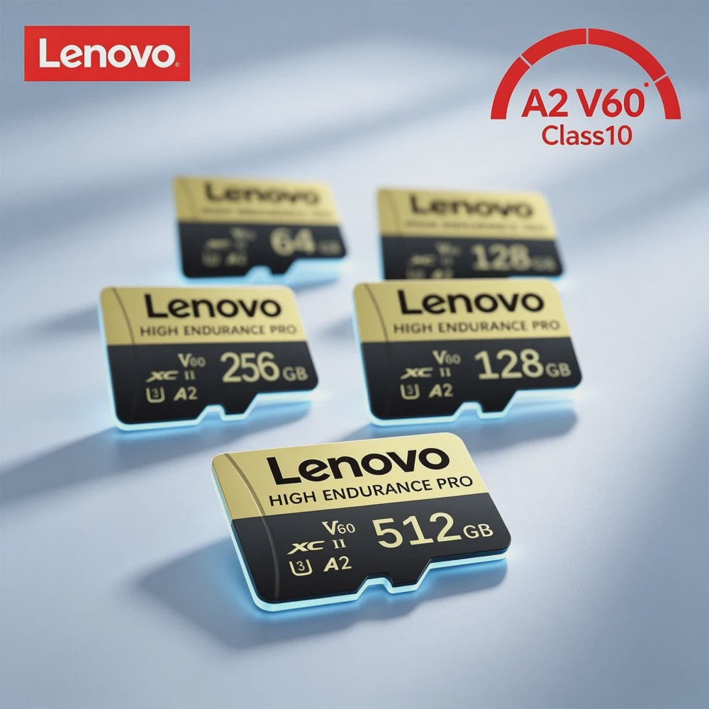Lenovo High Endurance PRO Micro SDXC Kaart 512GB - 4K Video, Full HD, A2, V60