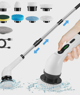 Draadloze Elektrische Spin Scrubber: Multifunctionele Schoonmaakborstel voor Huis en Auto