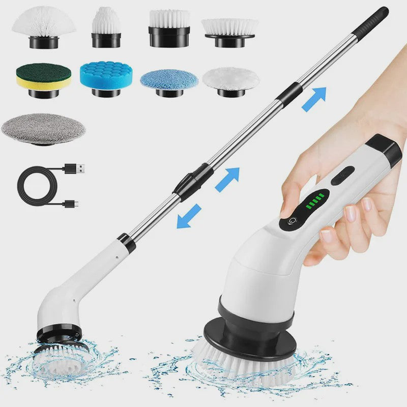 Draadloze Elektrische Spin Scrubber: Multifunctionele Schoonmaakborstel voor Huis en Auto