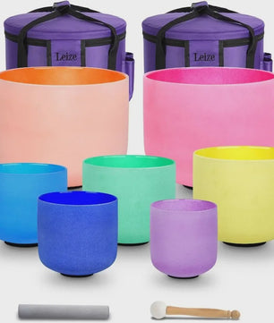 7-delige Kristallen Klankschaal Set (6-12 Inch) - 432Hz Chakra Stemming voor Meditatie & Sound Therapy