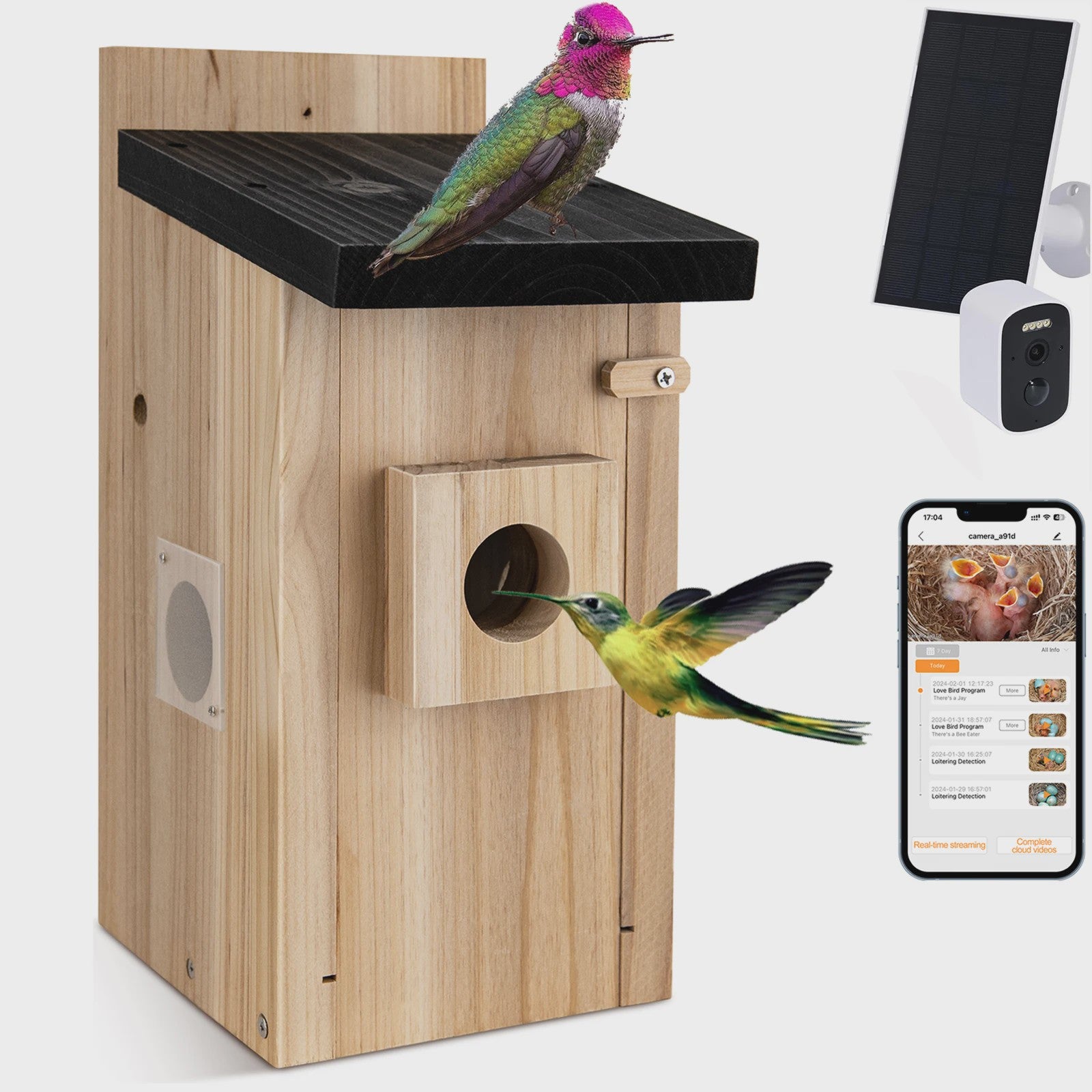 Slim Vogelhuisje met Camera: Slimme Nestkast met Bewegingsdetectie & App
