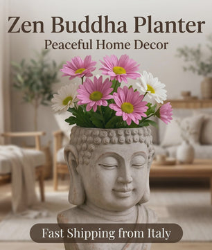 Handgemaakte Zen Boeddha Bloempot - Uniek Cadeau voor Plantenliefhebbers & Tuindecoratie