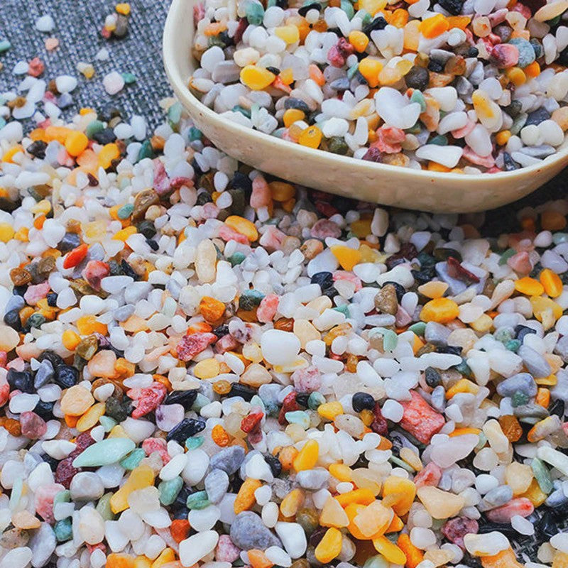 Kleurrijke Decoratieve Grindstenen voor Aquarium, Terrarium & Planten - 500/1000g