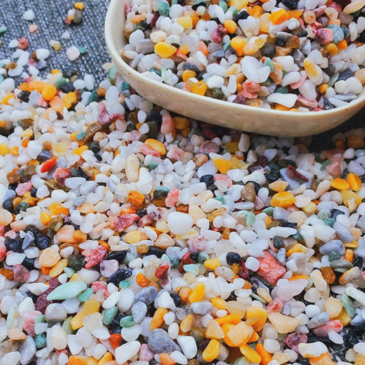 Kleurrijke Decoratieve Grindstenen voor Aquarium, Terrarium & Planten - 500/1000g