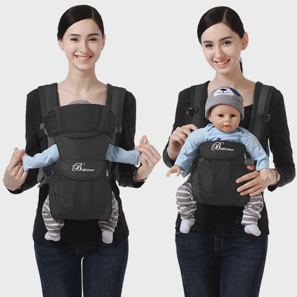 Ergonomische 4-in-1 Baby Draagzak: Verstelbaar van Pasgeboren tot Peuter
