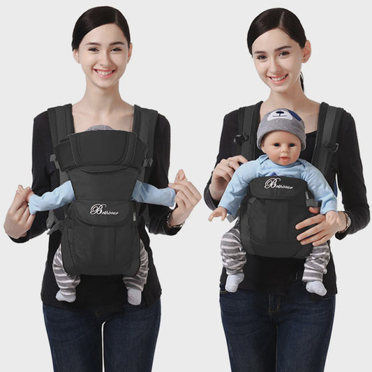 Ergonomische 4-in-1 Baby Draagzak: Verstelbaar van Pasgeboren tot Peuter