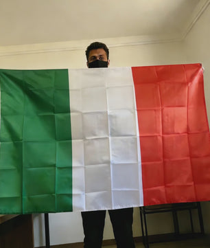 Italiaanse Vlag 150x90cm - Duurzaam Polyester, Dubbel Gestikt