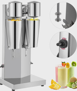 Professionele Dubbele Milkshake Maker - 800ML RVS - Automatische Boba Drank Mixer