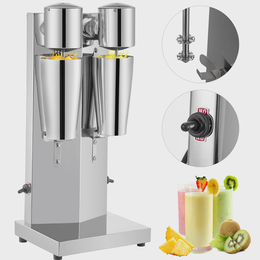 Professionele Dubbele Milkshake Maker - 800ML RVS - Automatische Boba Drank Mixer