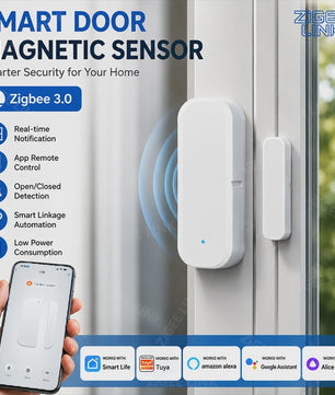Zigbee 3.0 Deur- en Raamsensor - Slimme Beveiliging met App & Voice Control