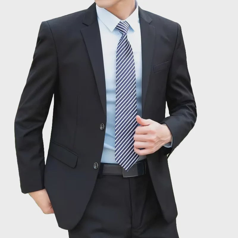 Stijlvol 8XL Herenpak: Italiaans Design Slim Fit Blazer & Pantalon voor Business, Bruiloft & Feest