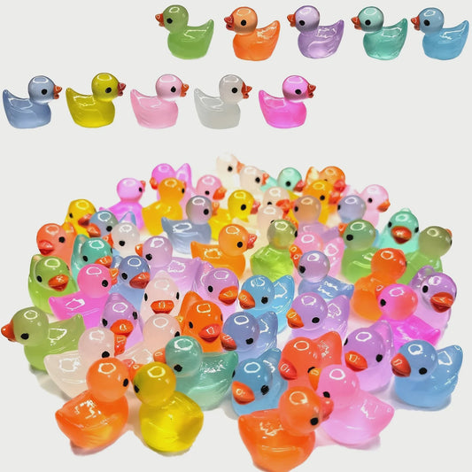 Lichtgevende Mini Eendjes - Decoratie & Micro Landschap - Set van 30/60/100 Stuks