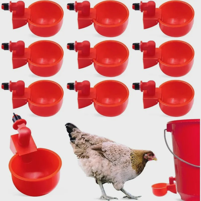 Set van 10 of 20 Automatische Kippen Drinkbakken - Pluimvee Waterdispenser