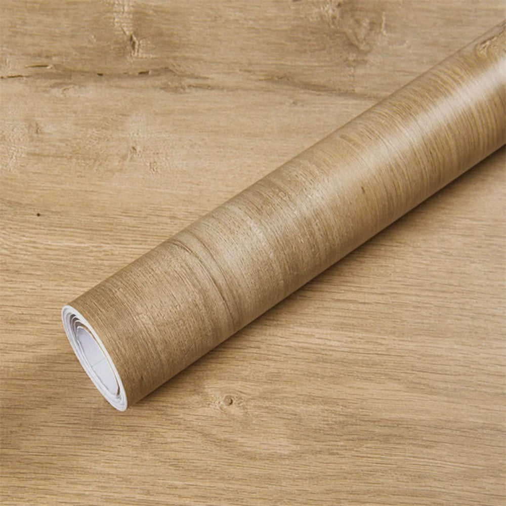 Waterdicht Vinyl Houtnerf Behang 55cm - Zelfklevend Decoratie voor Meubels