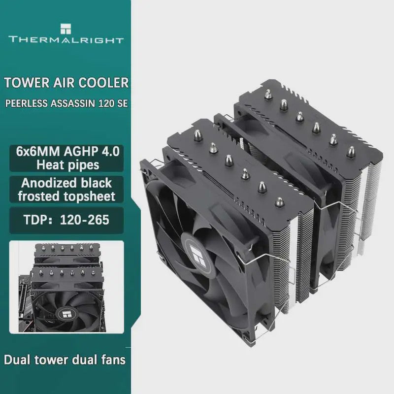 Thermalright Phantom Spirit 120 SE Dual Tower CPU Koeler met 7 AGHP Heatpipes & Koperen Radiator voor Intel LGA 1700 & AMD AM5