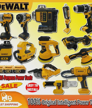 DeWalt 18V Accu Multifunctionele Gereedschap Set: Haakse Slijper, Sleutel, Polijstmachine & Meer